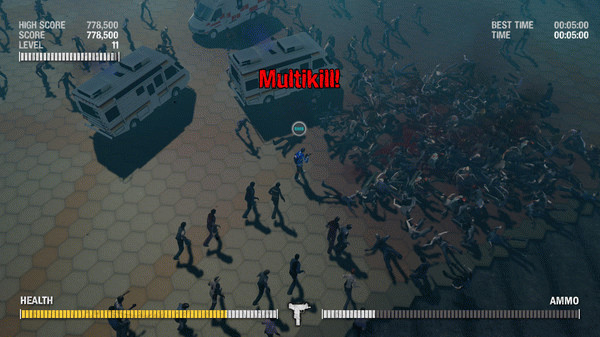 Игра #KILLALLZOMBIES, скриншот