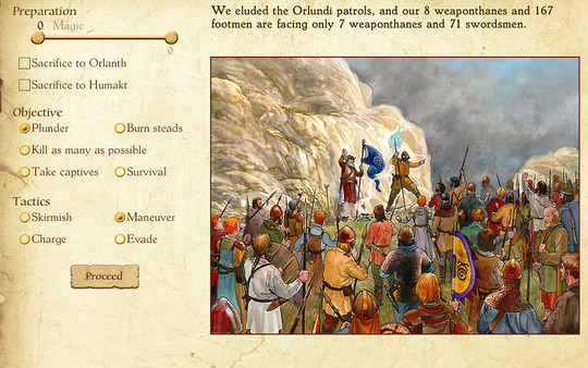 Игра King of Dragon Pass, скриншот