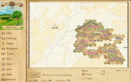 Игра King of Dragon Pass, скриншот