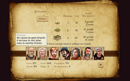 Игра King of Dragon Pass, скриншот
