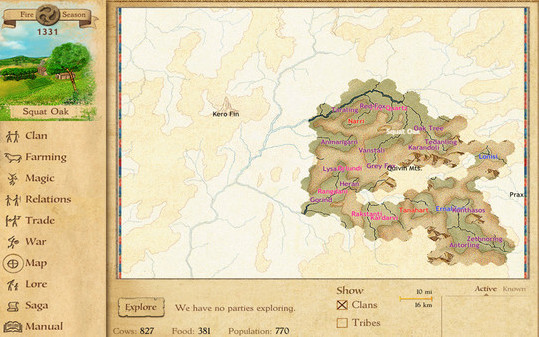 Игра King of Dragon Pass, скриншот