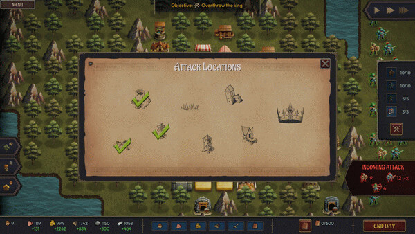 Игра King's Downfall, скриншот