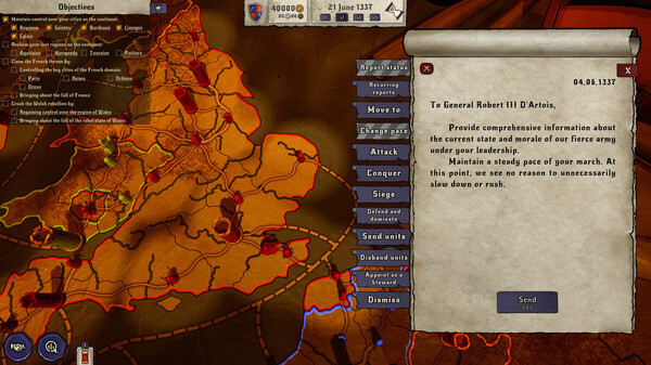 Игра King's Orders, скриншот