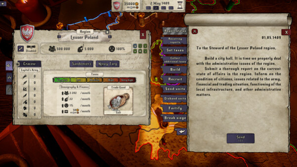 Игра King's Orders, скриншот