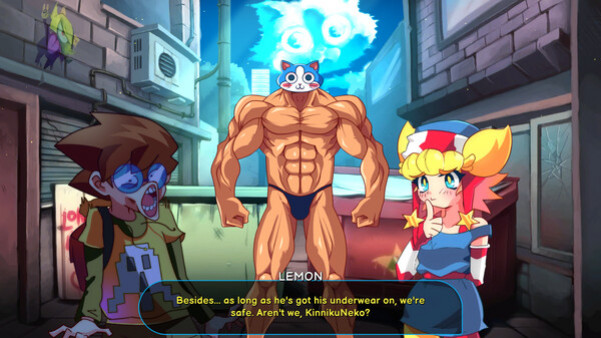 Игра KinnikuNeko: SUPER MUSCLE CAT, скриншот
