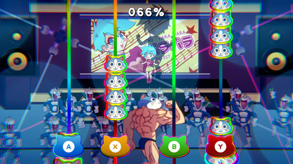Игра KinnikuNeko: SUPER MUSCLE CAT, скриншот