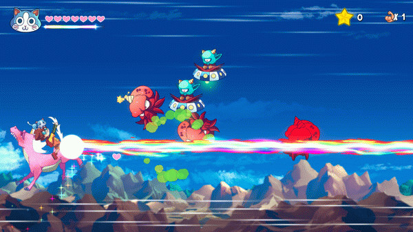 Игра KinnikuNeko: SUPER MUSCLE CAT, скриншот