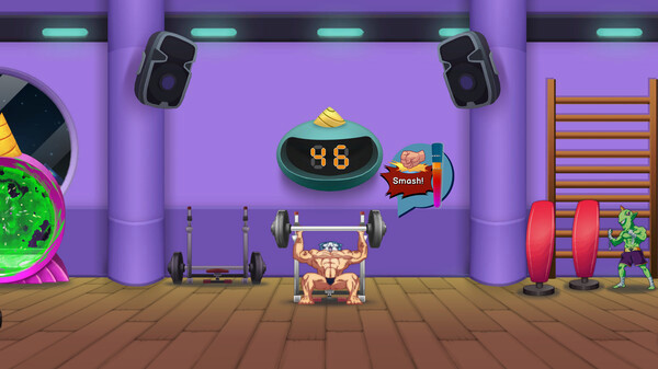 Игра KinnikuNeko: SUPER MUSCLE CAT, скриншот