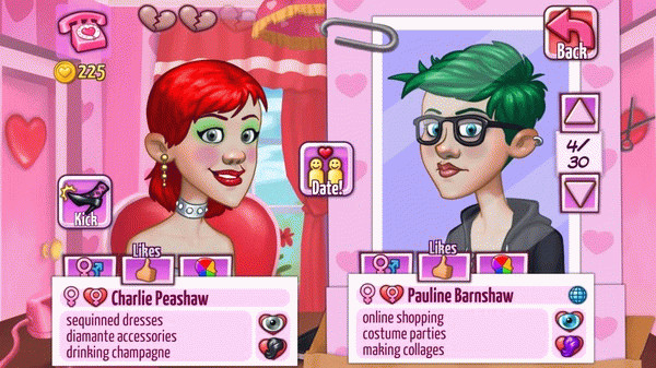 Игра Kitty Powers' Matchmaker, скриншот