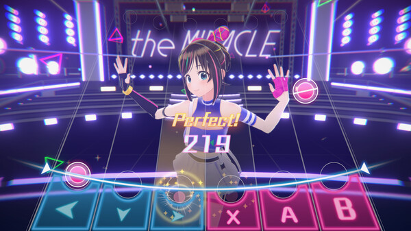 Игра Kizuna AI - Touch the Beat! DLC Costume 1: hello, world 2020, скриншот