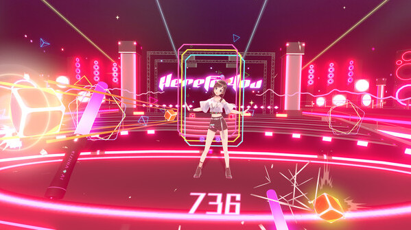 Игра Kizuna AI - Touch the Beat!, скриншот