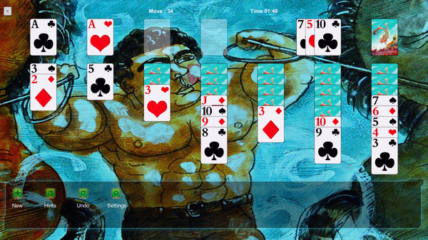 Игра Klondike Solitaire Kings - Strongman, скриншот
