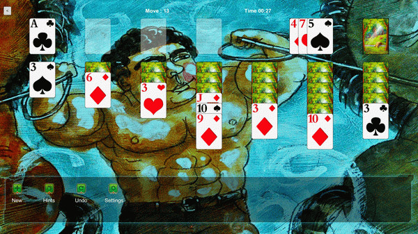 Игра Klondike Solitaire Kings - Strongman, скриншот