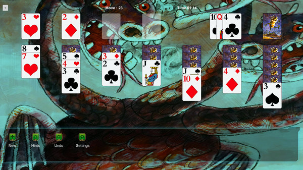 Игра Klondike Solitaire Kings - Three Headed Dragon, скриншот