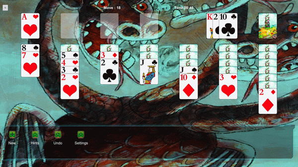 Игра Klondike Solitaire Kings - Three Headed Dragon, скриншот