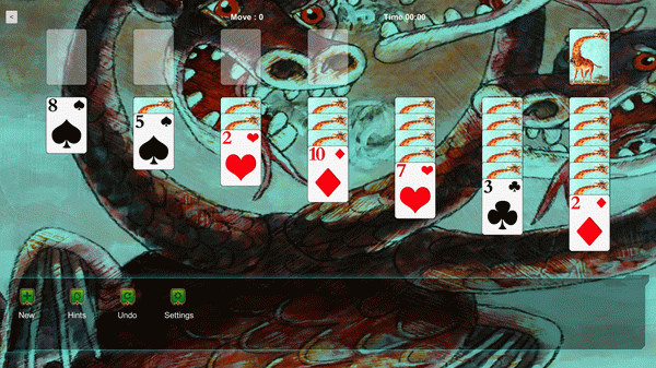 Игра Klondike Solitaire Kings - Three Headed Dragon, скриншот