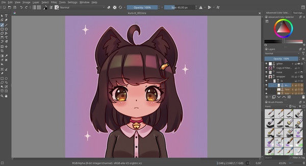 Игра Krita, скриншот