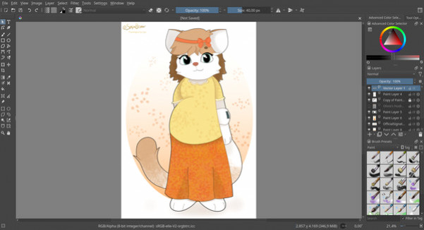 Игра Krita, скриншот