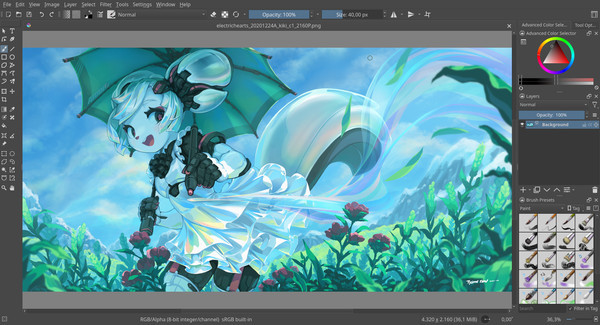 Игра Krita, скриншот