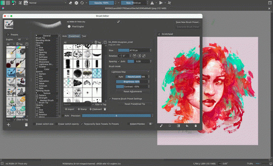 Игра Krita, скриншот
