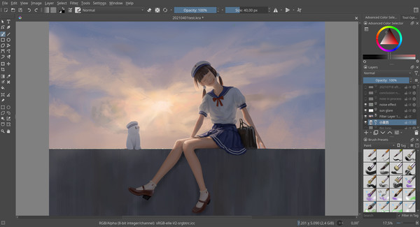 Игра Krita, скриншот