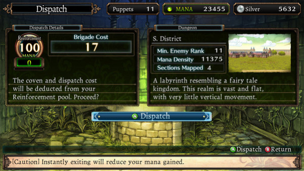 Игра Labyrinth of Refrain: Coven of Dusk, скриншот
