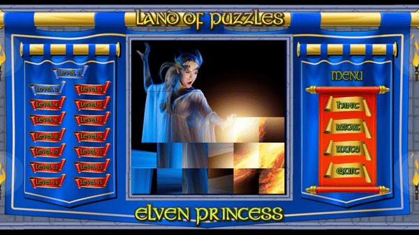 Игра Land of Puzzles: Elven Princess, скриншот
