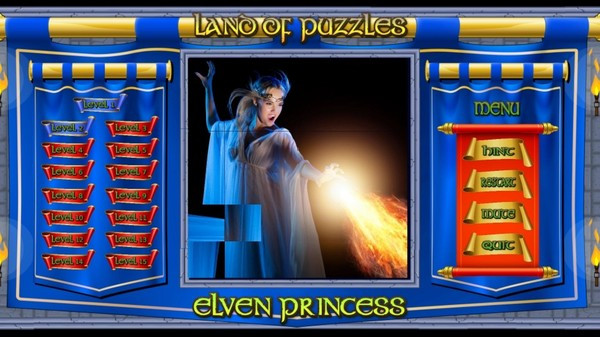 Игра Land of Puzzles: Elven Princess, скриншот
