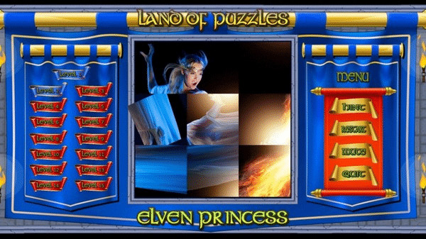 Игра Land of Puzzles: Elven Princess, скриншот