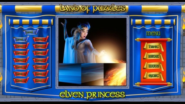 Игра Land of Puzzles: Elven Princess, скриншот