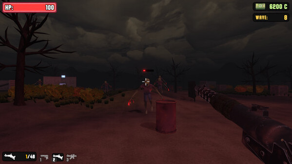 Игра Last Night in Zombie Village, скриншот