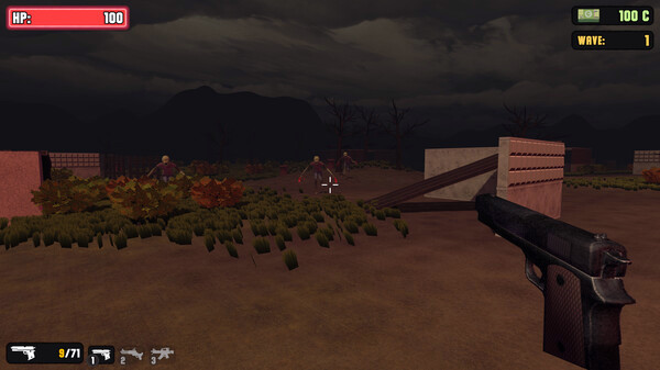 Игра Last Night in Zombie Village, скриншот