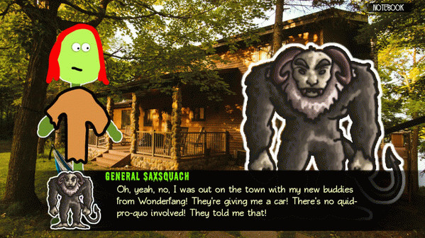 Игра Last Summer at Camp Apocalypse Blood: 101 Ways to Not Capture Bigfoot, скриншот