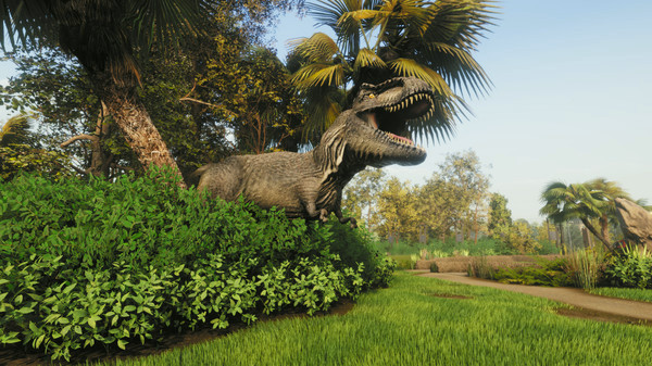 Игра Lawn Mowing Simulator - Dino Safari, скриншот