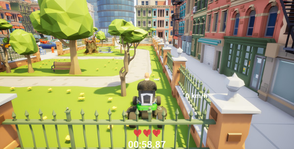 Игра Lawnmower game: Mortal Race, скриншот