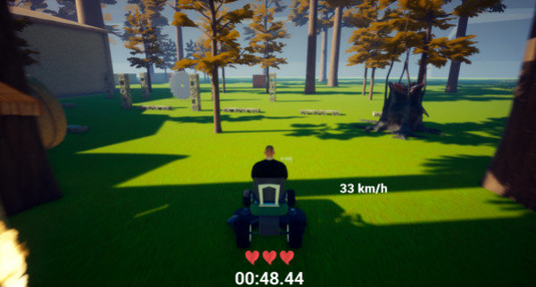 Игра Lawnmower game: Mortal Race, скриншот