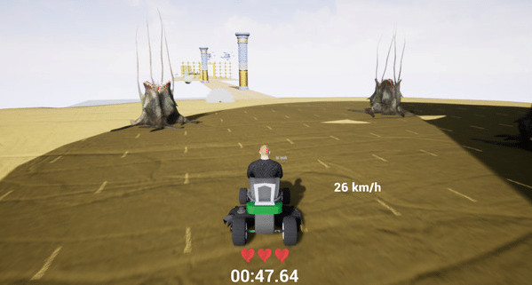 Игра Lawnmower game: Mortal Race, скриншот