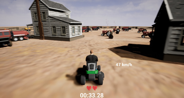 Игра Lawnmower game: Mortal Race, скриншот
