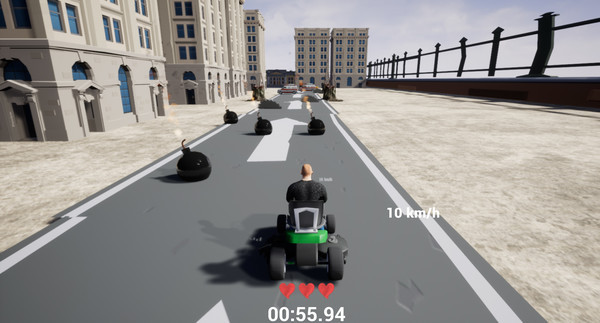 Игра Lawnmower game: Mortal Race, скриншот