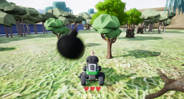 Игра Lawnmower game: Mortal Race, скриншот