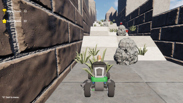 Игра Lawnmower Runner, скриншот