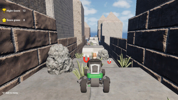 Игра Lawnmower Runner, скриншот
