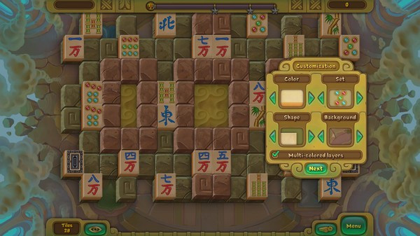 Игра Legendary Mahjong, скриншот