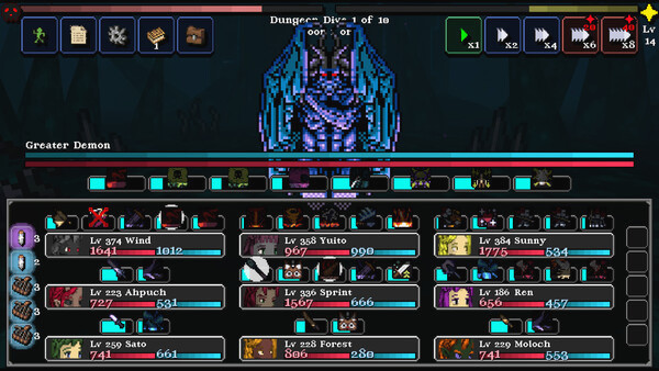 Игра Legends of Dragaea: Idle Dungeons, скриншот