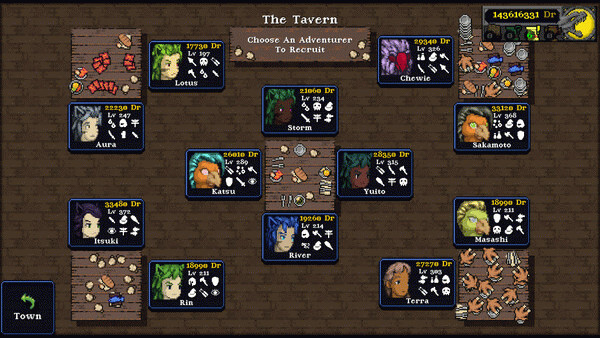 Игра Legends of Dragaea: Idle Dungeons, скриншот