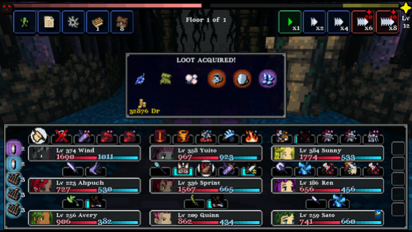 Игра Legends of Dragaea: Idle Dungeons, скриншот