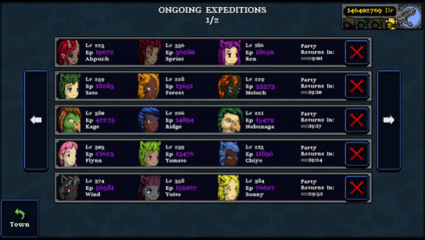 Игра Legends of Dragaea: Idle Dungeons, скриншот