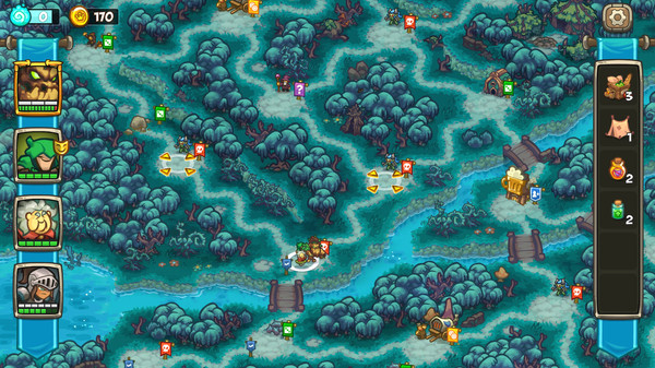 Игра Legends of Kingdom Rush, скриншот