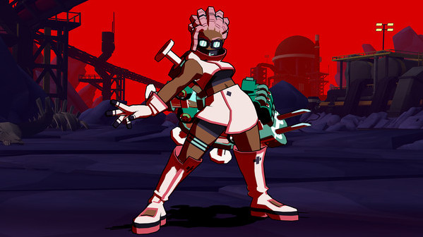 Игра Lethal League Blaze - Nuclear Nourishment outfit for Toxic, скриншот