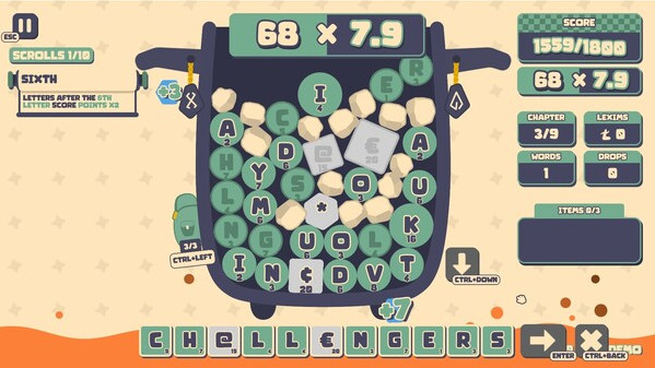 Игра Lexispell, скриншот